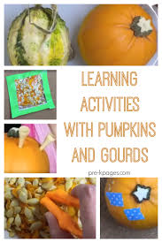 Learning Activities With Pumpkins And Gourds Pre K Pages