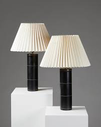 Pair Of Table Lamps B 071 Anonymous For Bergboms Sweden 1950s In 2020 Vintage Table Lamp Table Lamp Table Lamps For Bedroom