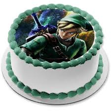 It mentions that the mom will trade her soul to a this will lead to the creation of a monster cake. Legends Of Zelda Link Blue Sword Edible Cake Topper Image 8 Round Cake Topper Sheet Abpid06810 Walmart Com Walmart Com