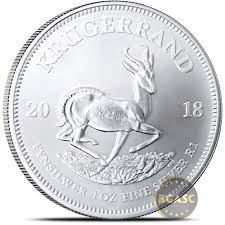 2018 1 Oz Silver Krugerrand South African Bullion Coin 999 Fine Brilliant Uncirculated First Year Of Issue
