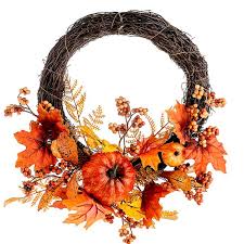 The big door wreath company. Artificial Autumn Wreath Autumn Decoration Shelf Edge Uk
