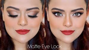 SMOOTHLY BLENDED ALL MATTE EYE MAKEUP TUTORIAL