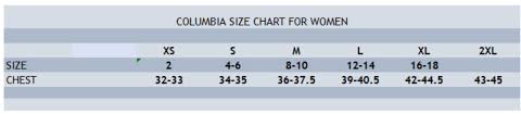 columbia size and fit guide fitness and workout