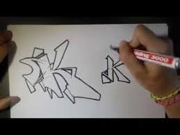 How To Draw Graffiti Letter K On Paper Youtube Graffiti Lettering Graffiti Letter S Cool Lettering