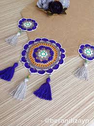 Runner Mandala Motif Sehpa Ortusu Knitting Crochet Ceyiz Tig Isleri Tig Motifleri Tig Desenleri