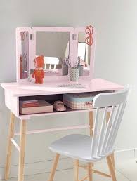 Coiffeuse Fille 3 Miroirs Theme Paradis Fleuri Chambre Et Linge De Lit Coiffeuse Fille Coiffeuse Enfant Decoration Chambre Enfant