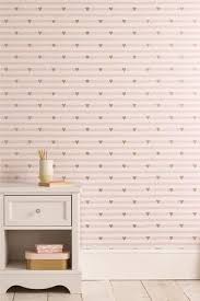 Pink And Gold Metallic Hearts Wallpaper Pink Bedroom Decor Girls Bedroom Wallpaper Wallpaper Bedroom