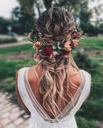 For Longer Hair Elegant Updo Hairstyles Mid Length Hair Up Styles 20190214 Romantic Wedding Hair Hair Styles Boho Wedding Hair
