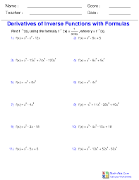 View, download and print derivative worksheet with answers pdf template or form online. Calculus Worksheets Differentiation Rules For Calculus Worksheets