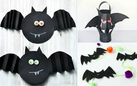 Auf der suche nach guten bastelideen für die kinder kann. Fledermaus Basteln Zu Halloween Aus Papier Und Filz Mit Anleitungen