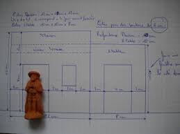 Plan De La Maison Et De L Etable Fabriquer Une Creche De Noel Creche De Noel Creche Etable