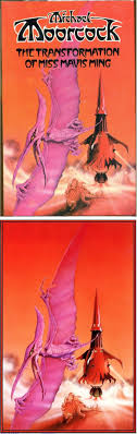 Rodney Matthews The Transformation Of Miss Mavis Ming By Michael Moorcock 1977 W H Allen Cover By Eba Fantasy Book Covers Michael Moorcock Music Covers