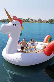 This Giant Unicorn Pool Float Can Fit The Whole Family Plus 1 Or 2 More Unicorn Pool Float Animal Pool Floats Pool Floaties