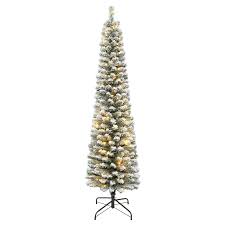 6 5ft Slim Flocked Alaskan Pine Christmas Tree One of the best times to shop is the week or month after christmas. 6 5ft slim flocked alaskan pine christmas tree