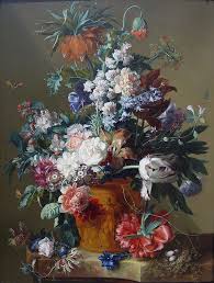 Vase Of Flowers By Dutch Artist Jan Van Huysum Vase Of Flowers 1722 Jan Van Huysum Flower Painting Flower Art Floral Painting