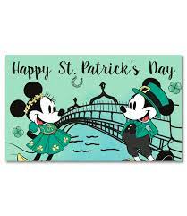 Buy Happy St Patrick S Day Mickey Minnie Doormat Flagology Com