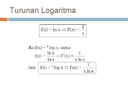 Dimana ln adalah logaritma natural, yaitu logaritma yang berbasis e. Agenda 1 Aturan Rantai 2 Turunan Orde Tinggi