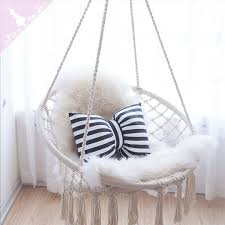 30 days money back guarantee: Milky Garden Hammock Chair Apollobox