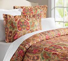 Overstock.com has been visited by 1m+ users in the past month Rosalie Paisley Duvet Cover Full Queen Red Pottery Barn