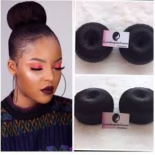 If you've got an afro and you're using gel, you can do a few different hairstyles that are very fun and are shaped very symmetrically. Doughnut Bun Available Portablewigsandaccessories Say No To Bad Hair Day It Can Be Rocked On Natural Hair Gel Natural Hair Gel Natural Hair Styles Hair Gel