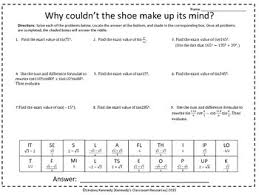 Yes, sum and difference identities isn't particularly exciting. Evaluating Trig Expressions With Sum And Difference Formulas Riddle Worksheet