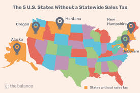 U S States With Minimal Or No Sales Taxes