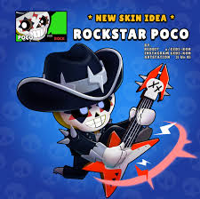 See more ideas about clash of clans, fortnite, memy. Skin Idea Rockstar Poco Brawlstars