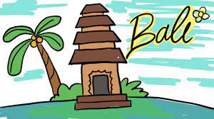 Gambar mewarnai untuk anak paud, tk dan sd sebagai contoh cara menggambar dan mewarnai. Menggambar Tema Rumah Adat Bali Tradisional Indonesia Untuk Anak Youtube