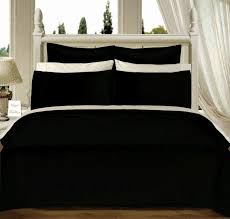 Black 550tc Olympic Queen Solid Bed In A Bag 90x92 Comforter Sets Bed Linens Luxury Solid Bed