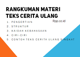 Teks Cerita Ulang Pengertian Struktur Kaidah Kebahasaan Dan Contohnya Rpp Co Id