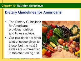 nutrition guidelines are sources of information that help