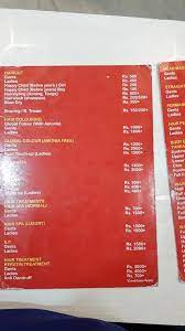 Price Chart Amjad Habib Hair Beauty Salon Facebook