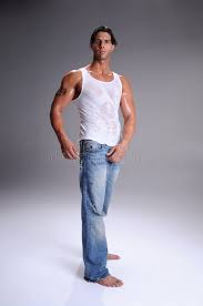 The wearing of the shirt isn't the problem. 245 Man Wife Beater Photos Free Royalty Free Stock Photos From Dreamstime