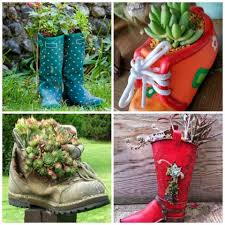 Sunnydaze decor meranti 24 in. Shoe Planters Recycled Footwear Makes Great Boot Planters Updated