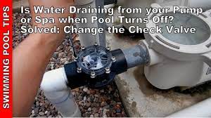 China manufacturers two way pool micro plate check valve application scene you may like why us. Is Your Water Draining From Your Pump Or Spa When Pool Shuts Off Solved Change The Check Valve Youtube