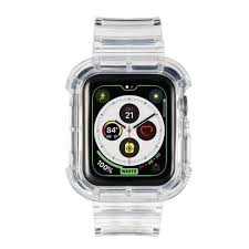 Shop for apple watch bands online at target. Insten Clear Watch Band Compatible With Apple Watch Series Se 6 5 4 3 2 1 42mm 44mm Crystal Strap With Rugged Bumper Transparent Tpu Target