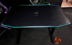 Line these light loosing sides of the strip with reflective material or white paint to throw more of the light to the table edge. Aerocool Showcase Rgb Gaming Desks And Concept Pc Desk Kitguru