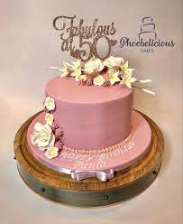 Fabulous At 50 Cake 50th Birthday Cake For Mom 50th Birthday Cake For Women 50th Birthday Cake
