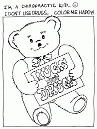 Drug Free In Teddy Bear Theme Coloring Page Free Coloring Sheets Free Coloring Pages Free Coloring