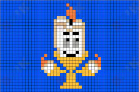 Beauty And The Beast Pixel Art Pixel Art Pattern Disney Cross Stitch Patterns Perler Bead Disney