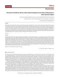 Liberalisme merupakan sebuah gerakan politik di mana. Pdf Cabaran Islam Liberal Kepada Umat Islam