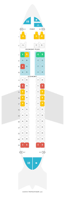 Seat Map Embraer 170 E70 United Airlines Find The Best
