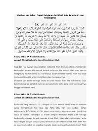 Maybe you would like to learn more about one of these? 4 Pelajaran Dari Kisah Nabi Ibrahim As Khutbah Idul Adha