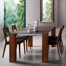 A dining table with bench is perfecy for havingdinner with your small kids. Contemporary Dining Table Thin Oliver B Group Srl Walnut Rectangular Extending