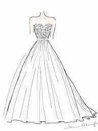This is a very short but very important stage. Design To Draw Draw Pattern French Lace And Tulle Wedding Dress By Janine Adamyk Bridal D Dress Design Drawing Dress Drawing Easy Wedding Dress Drawings
