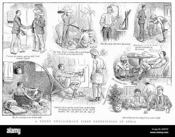 Indian servant india Black and White Stock Photos & Images - Alamy