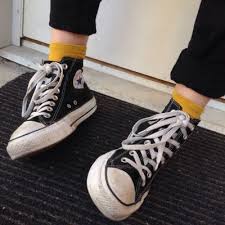 Black And Yellow Converse Shoes D R E A M S Estilo Rock Feminino Tipos De Sapatos Looks Black