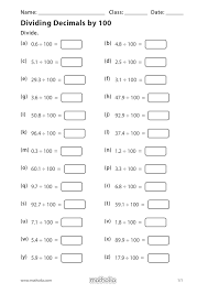 Dividing Decimals By 100 In 2020 Order Of Operations Play To Learn Pre Algebra Worksheets