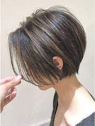 ハイライト 前下がりショートボブ l054045645 バンプ 銀座 bump のヘアカタログ ホットペッパービューティー ショートボブ ヘアスタイリング ヘアカット