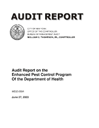 When selecting a pest control service, cost should not be the only factor that determines the company you pick. Audit Report On The Enhanced Pest Control Program Of The Department Of Health Office Of The New York City Comptroller Scott M Stringer